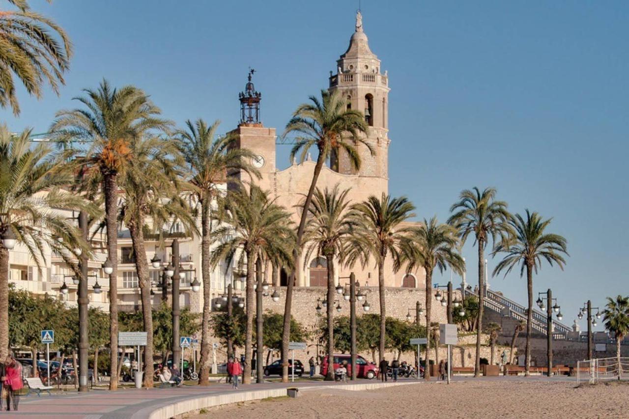 锡切斯Atico Con Fantasticas Vistas Al Mar Y La Iglesia公寓 外观 照片