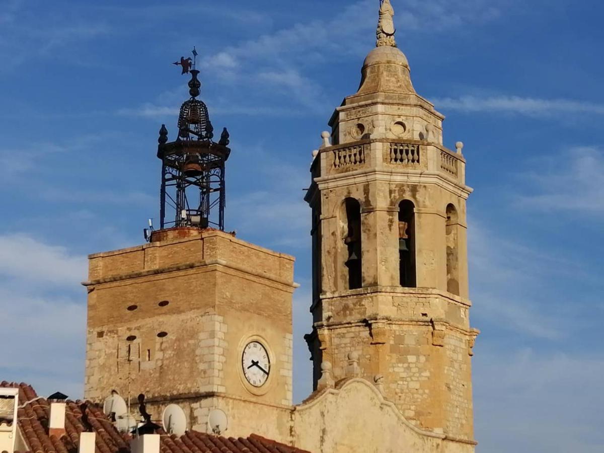 锡切斯Atico Con Fantasticas Vistas Al Mar Y La Iglesia公寓 外观 照片